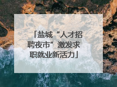 盐城“人才招聘夜市”激发求职就业新活力